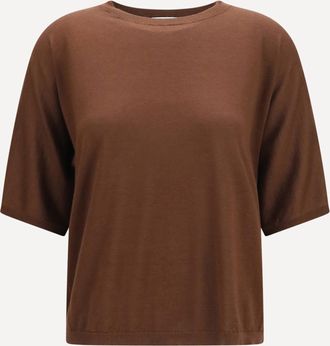 Brunello Cucinelli Short-sleeve cashmere and silk Sweater Female S