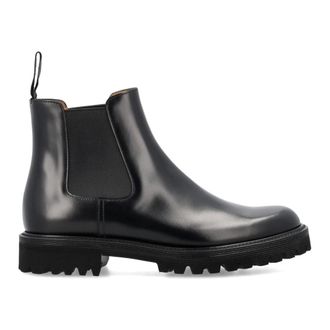 Churchs Schoenen, Dames, Zwart, 36 1/2 EU, Leer, Klassieke Chelsea Boots