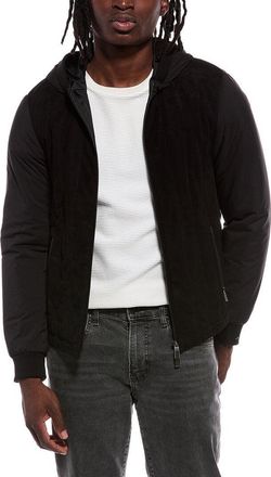 Canali Leather-Trim Jacket