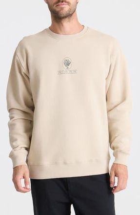 Roark Seaweed Knowledge Fleece Crewneck Sweatshirt in Fossil at Nordstrom Rack, Size Xx-Large