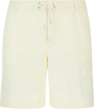 GCDS Logo Lounge Zwemshorts - Heren - Strandmode - Geel - XL - Polyester - Badmode
