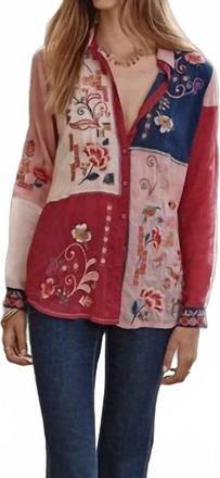 Johnny Was Marcia Color Block Shirt