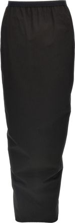 Rick Owens Black Pillar long skirt