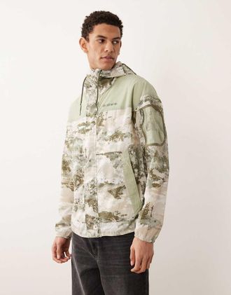 Columbia Challenger II Novelty - Giacca a vento verde multicolore