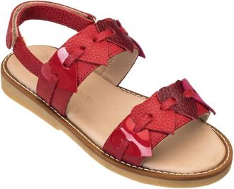 Elephantito Girls Cuore Sandal In Red