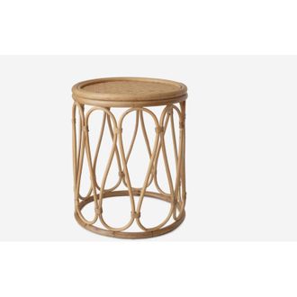 Linea Paralela Linea Paralela - mesa auxiliar ratan &Oslash;40X50CM