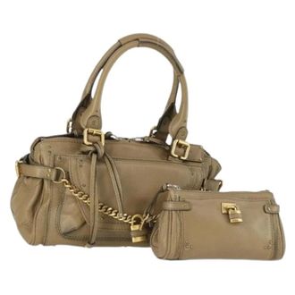 Chlo&eacute; Pre-owned Handbags, female, Beige, Size: ONE SIZE Pre-owned Hand Bag