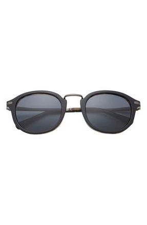 Ted Baker 51mm Polarized Round Sunglasses in Black at Nordstrom Rack