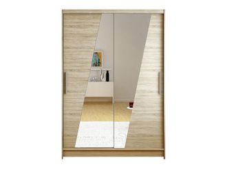 Mirjan24 Armario Closico Pacron Viii, Roble Sonoma, 200x120x58cm, Puertas De Armario: Correderas, N&uacute;mero De Estantes: 5