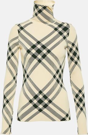Burberry Burberry Check turtleneck sweater