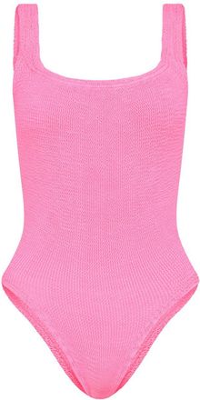 Hunza G Crinkle Square Neck Swimsuit - Womens - Lycra/Nylon