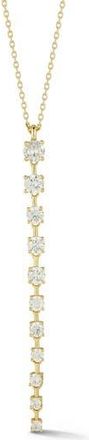 Glaze Jewelry Cubic Zirconia Lariat Necklace in Gold at Nordstrom Rack