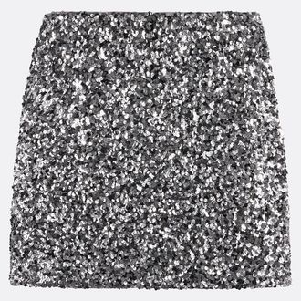 La Redoute Collections Korte rechte rok met pailletten