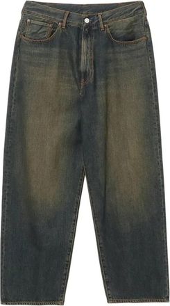 Beams Plus Wijde Denim Broek - Heren - Loose Fit Jeans - Blauw - M - Denim - Jeans