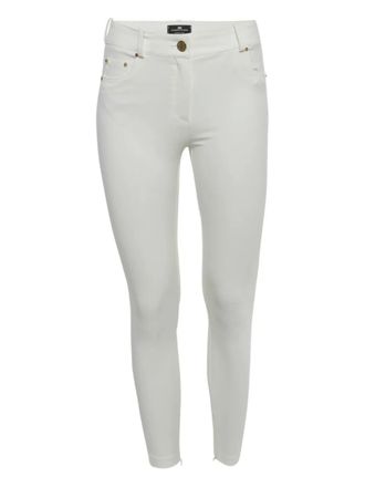 Elisabetta Franchi slim-fit trousers - White