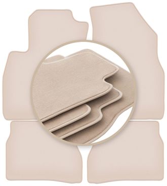 OEM Alfombrillas Beige Premium Para Fiat Doblo Ii 2009-2020