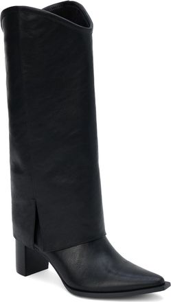 Matisse Footwear Womens Walker Fold Over Boot In Black