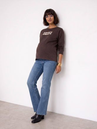 Vertbaudet Weite Umstands-Jeans blue stone