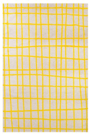 Novatrend Alfombra moderna de tejido plano plata 200x280 cm