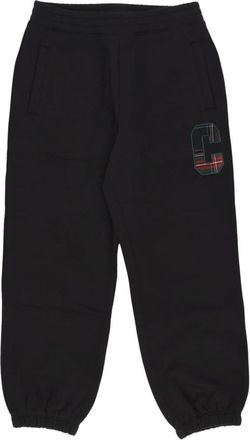Carhartt Work in Progress Zwarte Fleece Joggingbroek met Elastische Taille - Heren - Sweatpants - Zwart - S - Katoen - Broeken