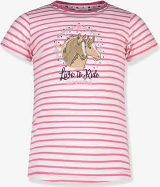 Salt And Pepper T-Shirt mit Pferde-Applikation M&auml;dchen Salt and Pepper rosa