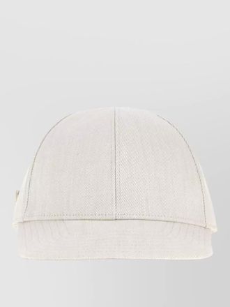 Prada denim baseball cap curved brim design