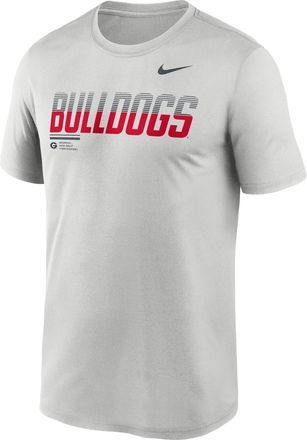 Nike Georgia Sideline Legend Nike Mens Dri-FIT College T-Shirt in Grey | 02TI0BBGBN-7SB