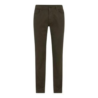 Oscar Jacobson Slim-fit Trousers, male, Green, Size: W31 L32 Slim Fit 5-Pocket Chino