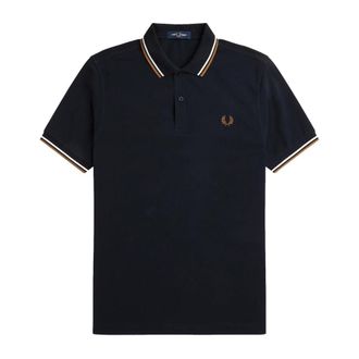 Fred Perry Hombre, Camisetas, Azul, Talla: S
