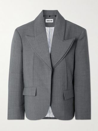 Shushu/Tong Blazer In Flanella A Strati - Grigio