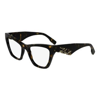 Karl Lagerfeld Glasses, female, Brown, Size: 54 MM Cat-Eye Frame