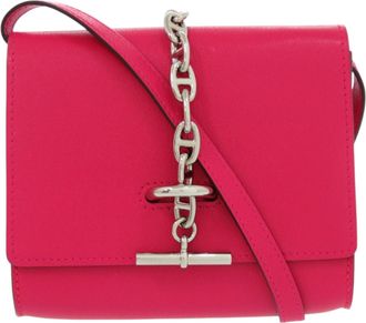 Hermès Pink Chevre Leather Wallet (Bi-Fold) (Pre-Owned)