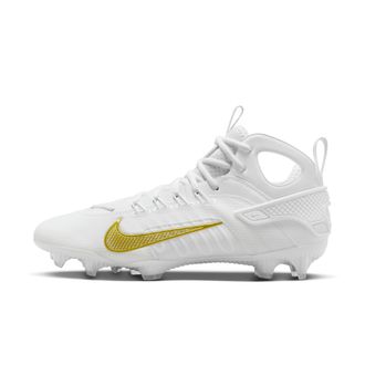 Nike Mens Huarache 9 Elite LAX Lacrosse Cleats in White | FD0088-100