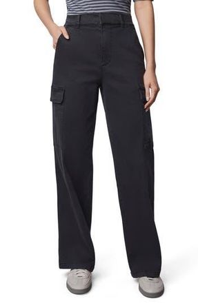 Splendid Ottilie Cotton Blend Cargo Pants in Lead Black at Nordstrom Rack, Size Small