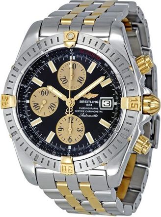 Breitling Pre-owned Breitling Chronomat Chronograph Automatic Black with gold subdials Dial Mens Watch B1335611/B720