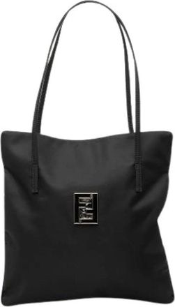 Fendi Pre-owned Tote Bag - Dames - Vintage Shopper - Zwart - ONE Size - Nylon - Vintage