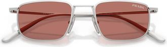 Prada Prd 52S Zonnebrillen - unisex - Zonnebrillen - Grijs - 49 MM - Accessoires
