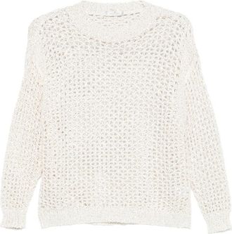 PANICALE Open-knit Crew-neck Sweater