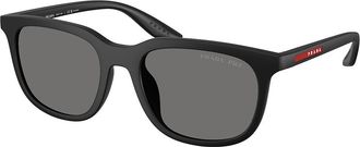 Prada PS B09SU Polarized 1BO02G Mens Sunglasses Black Size 54