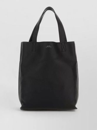 A.P.C. small maiko leather shopping tote bag