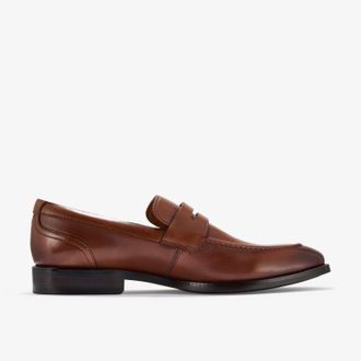 Clarks Banstead Lo Tan Leren Schoenen