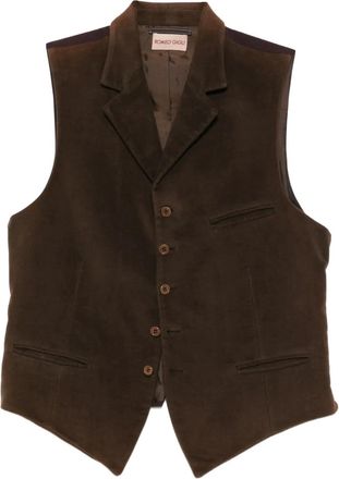 Romeo Gigli 1990s jack met knopen - Bruin