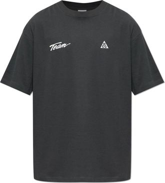 Nike Fitness, Heren, Grijs, L, Katoen, ACG Dri-FIT T-Shirt