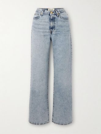 Tove Jeans A Gamba Dritta E Vita Media In Denim Riciclato Sofie - Blu
