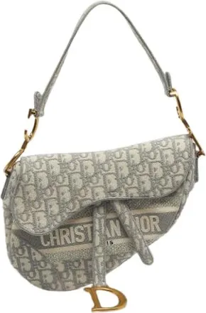Dior Borsa a spalla in tela Pre-owned - - Pre-owned - Donna - Grigio - ONE SIZE