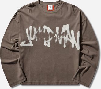 Nike Jordan Men s In1House Jumpman Longsleeve T-Shirt Cave Stone
