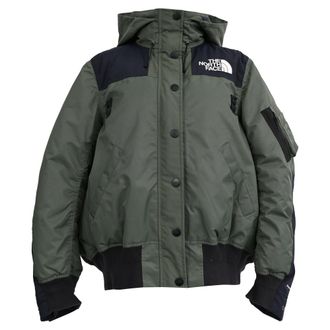 The North Face x Sacai Padded Bomber Jacket in Olive Nylon