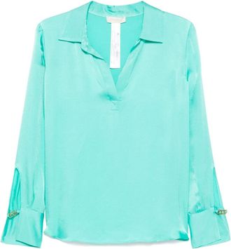Twin-Set Blusa in raso - Verde