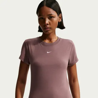Nike Womens Nike Sportswear Chill Knit T-Shirt in Purple | FV5508-503