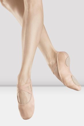 Bloch BLOCH Ladies Infinity Stretch Canvas Ballet Shoes, Pink Canvas